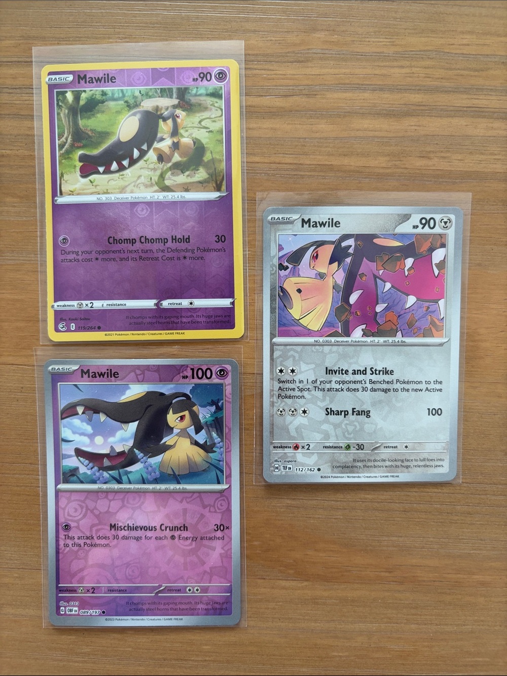 Mawile Character Pokémon Card Lot | 3 Cards | Reverse Holo ✨5/$25✨